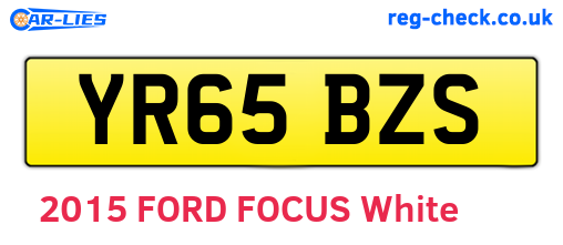 YR65BZS are the vehicle registration plates.