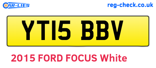 YT15BBV are the vehicle registration plates.