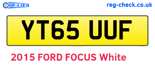 YT65UUF are the vehicle registration plates.