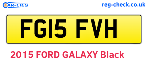 FG15FVH are the vehicle registration plates.