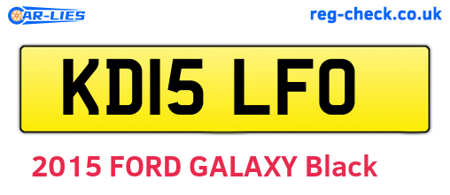 KD15LFO are the vehicle registration plates.