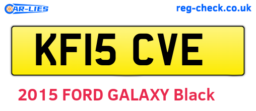 KF15CVE are the vehicle registration plates.