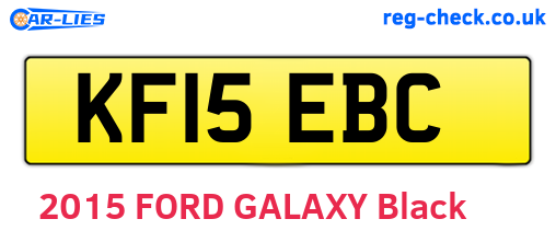 KF15EBC are the vehicle registration plates.