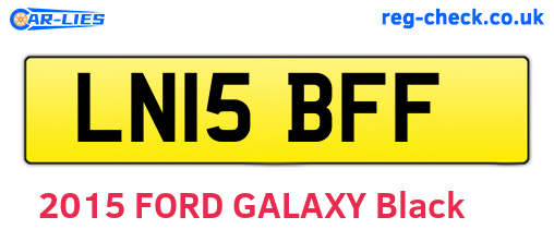 LN15BFF are the vehicle registration plates.