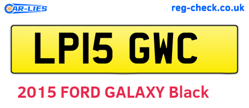 LP15GWC are the vehicle registration plates.