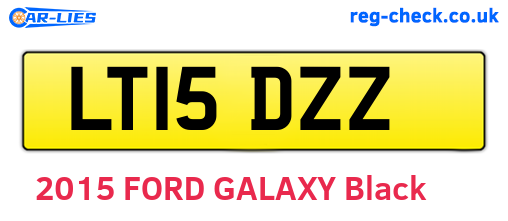 LT15DZZ are the vehicle registration plates.
