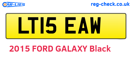 LT15EAW are the vehicle registration plates.