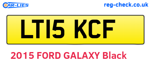 LT15KCF are the vehicle registration plates.