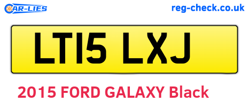 LT15LXJ are the vehicle registration plates.