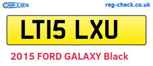 LT15LXU are the vehicle registration plates.