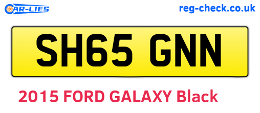 SH65GNN are the vehicle registration plates.