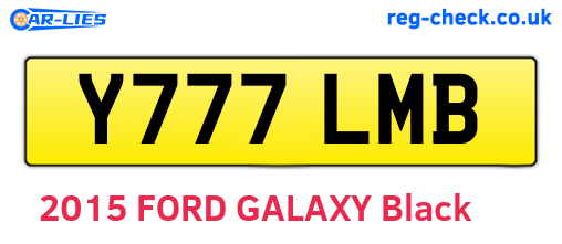 Y777LMB are the vehicle registration plates.