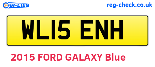 WL15ENH are the vehicle registration plates.