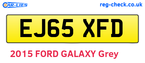 EJ65XFD are the vehicle registration plates.