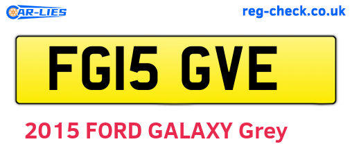FG15GVE are the vehicle registration plates.