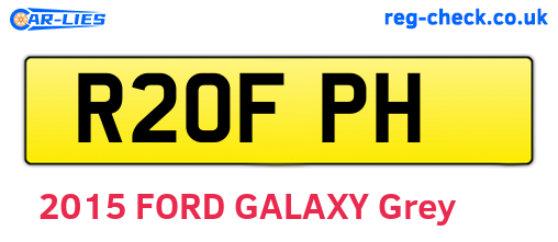 R20FPH are the vehicle registration plates.