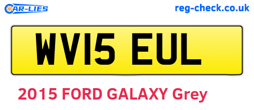 WV15EUL are the vehicle registration plates.