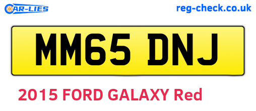MM65DNJ are the vehicle registration plates.