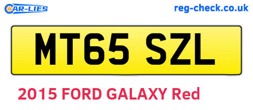 MT65SZL are the vehicle registration plates.
