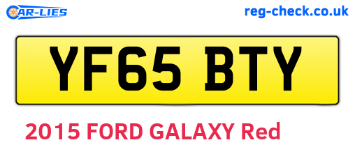 YF65BTY are the vehicle registration plates.