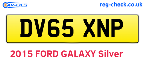 DV65XNP are the vehicle registration plates.