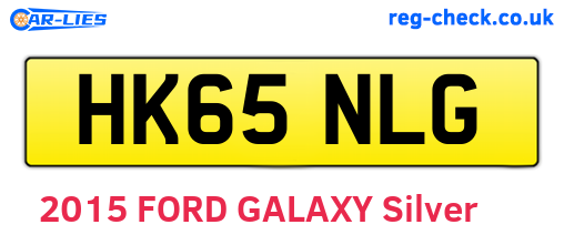 HK65NLG are the vehicle registration plates.