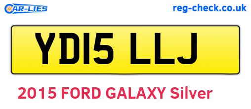 YD15LLJ are the vehicle registration plates.