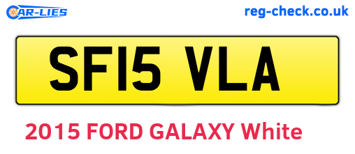 SF15VLA are the vehicle registration plates.