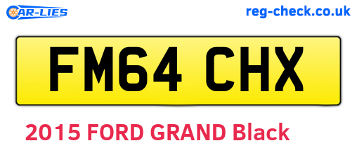 FM64CHX are the vehicle registration plates.