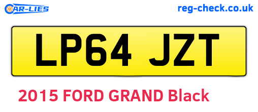 LP64JZT are the vehicle registration plates.