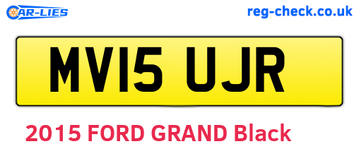 MV15UJR are the vehicle registration plates.