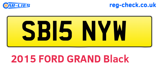 SB15NYW are the vehicle registration plates.