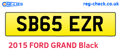 SB65EZR are the vehicle registration plates.