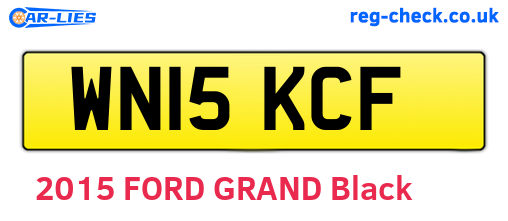 WN15KCF are the vehicle registration plates.