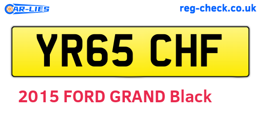 YR65CHF are the vehicle registration plates.