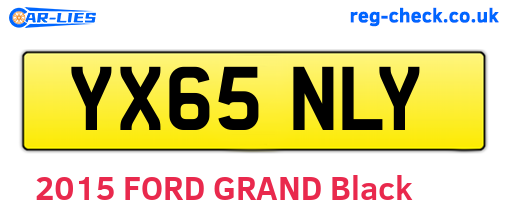 YX65NLY are the vehicle registration plates.