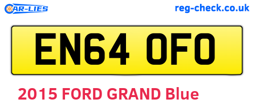 EN64OFO are the vehicle registration plates.