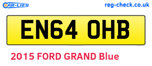 EN64OHB are the vehicle registration plates.