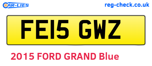 FE15GWZ are the vehicle registration plates.