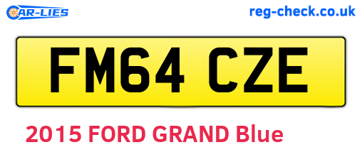 FM64CZE are the vehicle registration plates.