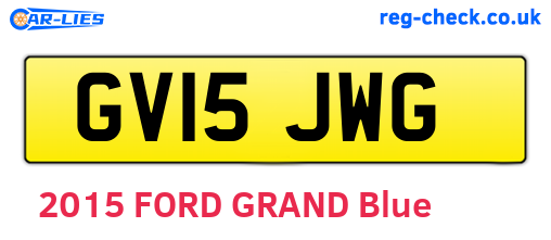 GV15JWG are the vehicle registration plates.