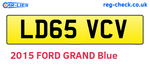 LD65VCV are the vehicle registration plates.