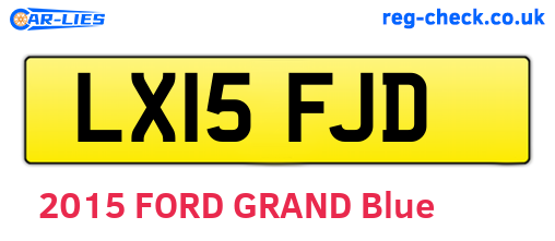 LX15FJD are the vehicle registration plates.