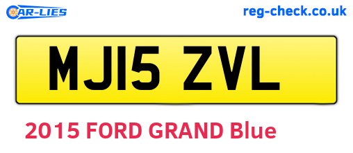 MJ15ZVL are the vehicle registration plates.