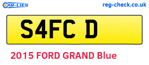 S4FCD are the vehicle registration plates.