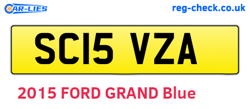 SC15VZA are the vehicle registration plates.