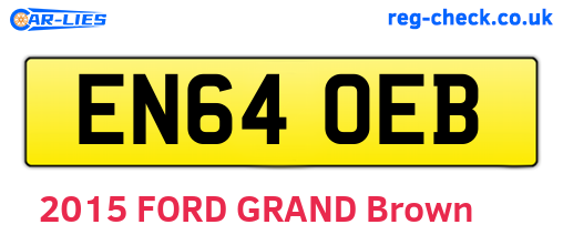 EN64OEB are the vehicle registration plates.