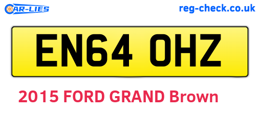 EN64OHZ are the vehicle registration plates.