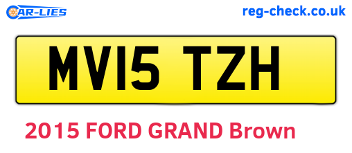 MV15TZH are the vehicle registration plates.