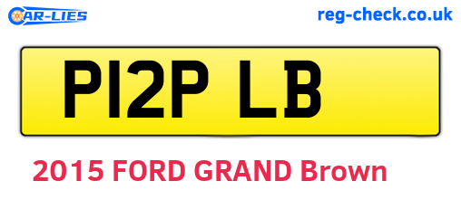 P12PLB are the vehicle registration plates.